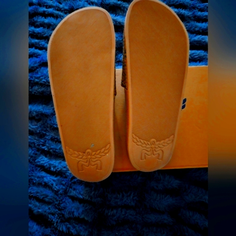 MCM Tan Slide Sandals for Men - Picture 4 of 6
